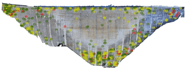 Ứng dụng học máy và mô hình 3D: NIRICSON tích hợp máy học và công nghệ Bentley's ContextCapture để tạo mô hình 3D chất lượng cao của đập.