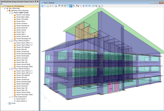 Mô phỏng các phương án thiết kế để đánh giá hiệu suất năng lượng của tòa nhà trên phần mềm OpenBuildings Energy Simulator.