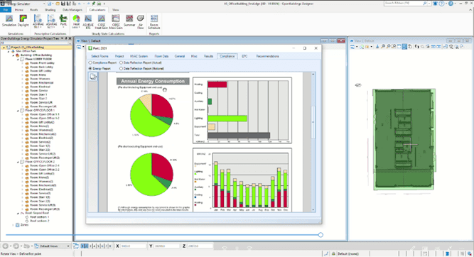 Đánh giá tác động của các lựa chọn thiết kế đến hiệu suất năng lượng tổng thể của dự án thông qua phần mềm.